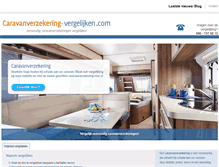 Tablet Screenshot of caravanverzekering-vergelijken.com